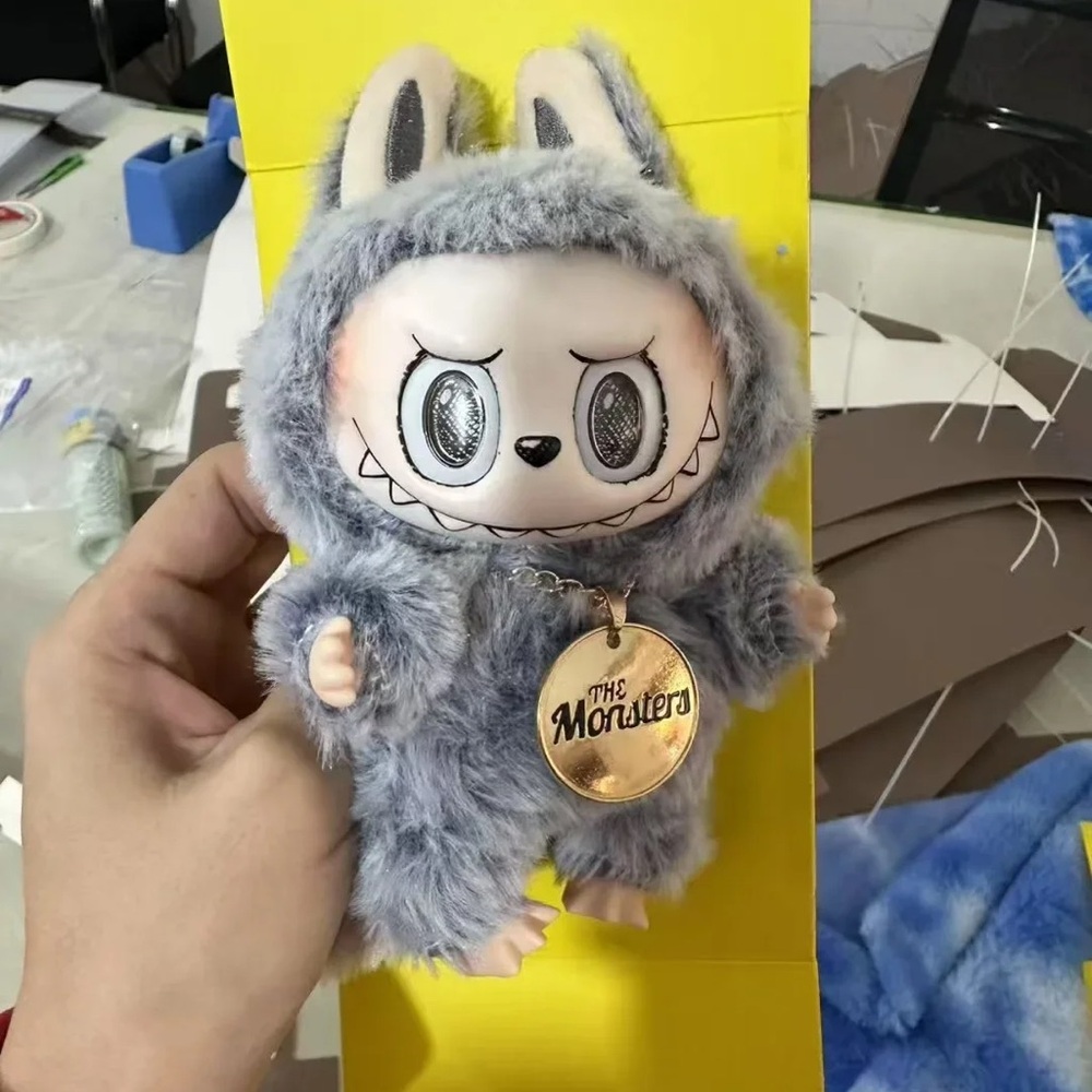 Sketch Zimomo Mega Labubu Plush Keychain Pendant